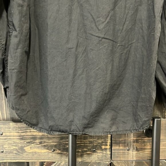 Versace Jeans Couture Top L Vintage Style Shirt Button Up Pockets Gold Medusa - Picture 7 of 9